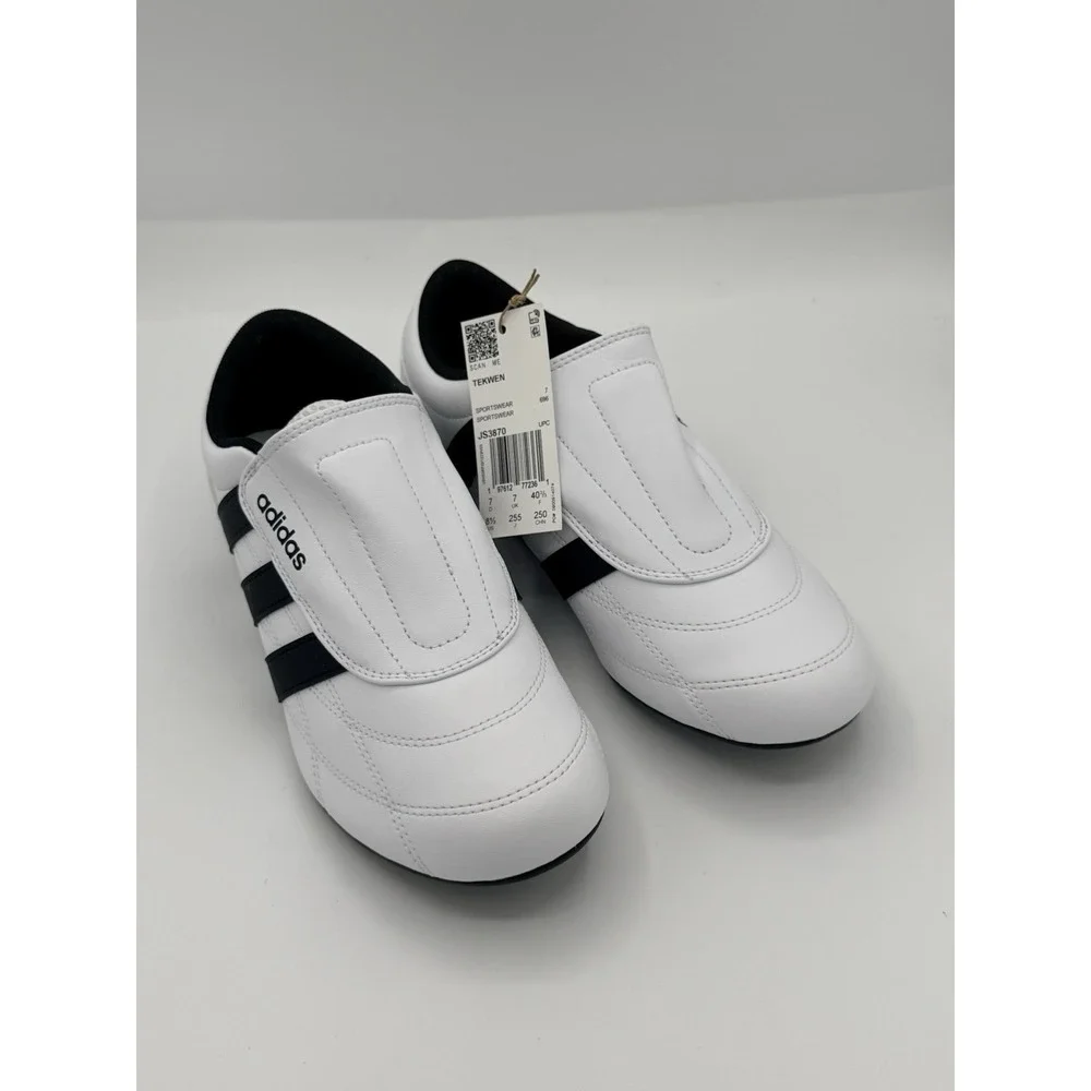Adidas Women's Tekwen Slip-On casual sneakers in a white and black